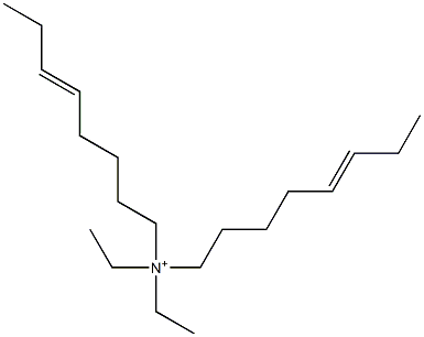 N,N-Diethyl-N,N-di(5-octenyl)aminium Struktur