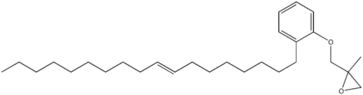 2-(8-Octadecenyl)phenyl 2-methylglycidyl ether Struktur