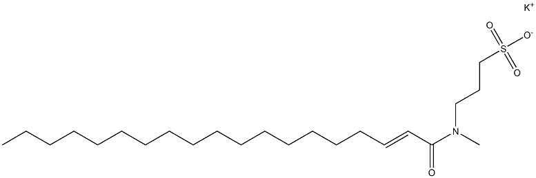 3-[N-(2-Nonadecenoyl)-N-methylamino]-1-propanesulfonic acid potassium salt Struktur