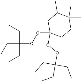 3,4,4-Trimethyl-1,1-bis(1,1-diethylpropylperoxy)cyclohexane Struktur