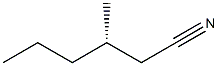 [S,(+)]-3-Methylhexanenitrile Struktur