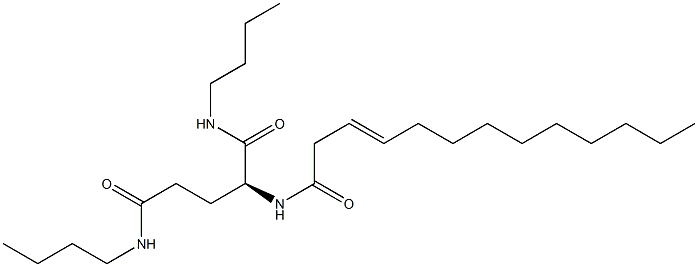 N2-(3-Tridecenoyl)-N1,N5-dibutylglutaminamide Struktur