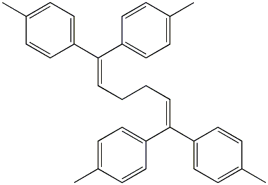 1,1,6,6-Tetrakis(4-methylphenyl)-1,5-hexadiene Struktur