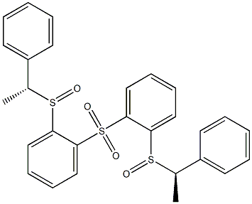 [(R)-1-Phenylethylsulfinyl]phenyl sulfone Struktur