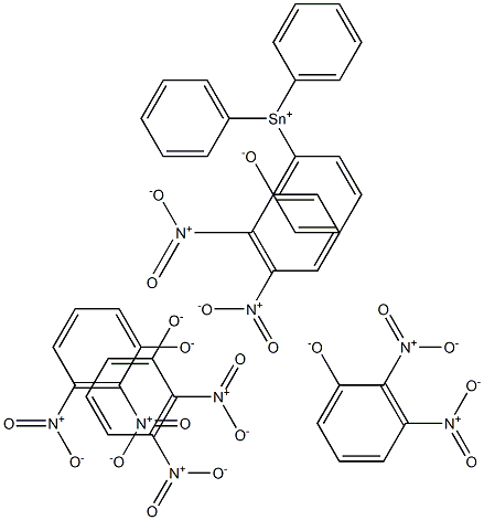 Triphenyltin(IV)2,3-dinitrophenolate Struktur