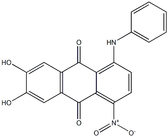 1-Anilino-6,7-dihydroxy-4-nitroanthraquinone Struktur