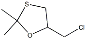 5-Chloromethyl-2,2-dimethyl-1,3-oxathiolane Struktur