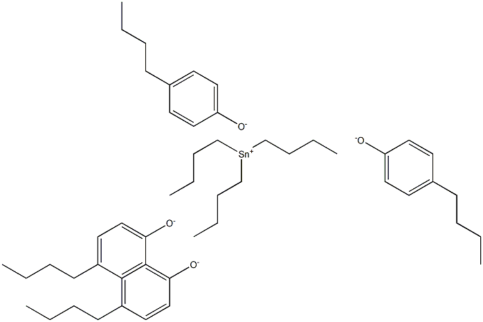 Tributyltin(IV)4-butylphenolate Struktur