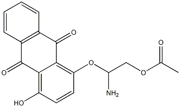 1-Amino-2-acetoxyethoxy-4-hydroxyanthraquinone Struktur