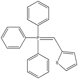 2-(Triphenylphosphoranylidenemethyl)thiophene Struktur