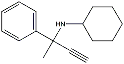 N-Cyclohexyl(3-phenyl-1-butyn-3-yl)amine Struktur