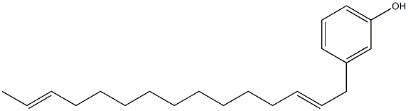 3-(2,13-Pentadecadienyl)phenol Struktur