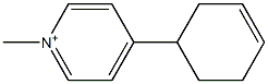 1-Methyl-4-(3-cyclohexenyl)pyridinium Struktur