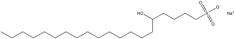 5-Hydroxyicosane-1-sulfonic acid sodium salt Struktur