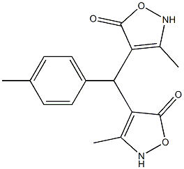 4,4'-[4-Methylphenylmethylene]bis[3-methylisoxazol-5(2H)-one] Struktur