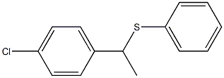 1-(4-Chlorophenyl)-1-(phenylthio)ethane Struktur