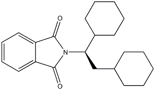 (+)-N-[(R)-1,2-Di(cyclohexyl)ethyl]phthalimide Struktur