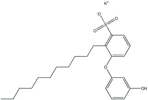 3'-Hydroxy-2-undecyl[oxybisbenzene]-3-sulfonic acid potassium salt Struktur