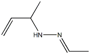 Acetaldehyde (1-methyl-2-propenyl)hydrazone Struktur