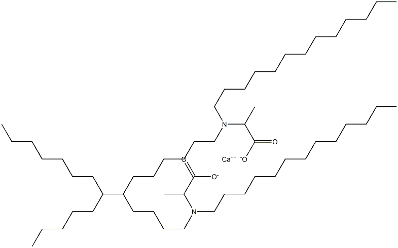 Bis[2-(ditridecylamino)propanoic acid]calcium salt Struktur