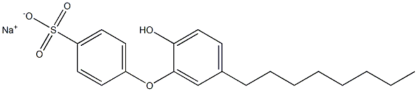 2'-Hydroxy-5'-octyl[oxybisbenzene]-4-sulfonic acid sodium salt Struktur