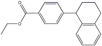 4-(Tetralin-1-yl)benzoic acid ethyl ester Struktur