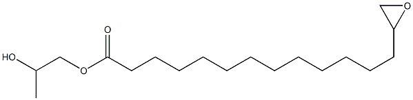 14,15-Epoxypentadecanoic acid 2-hydroxypropyl ester Struktur