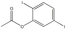 Acetic acid 2,5-diiodophenyl ester Struktur