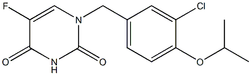 1-(3-Chloro-4-isopropoxybenzyl)-5-fluorouracil Struktur