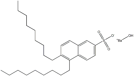 5,6-Dinonyl-2-naphthalenesulfonic acid hydroxybarium salt Struktur