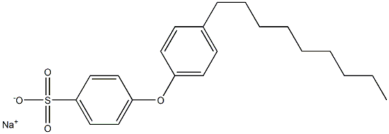 4-(4-Nonylphenoxy)benzenesulfonic acid sodium salt Struktur