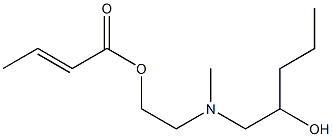 Crotonic acid 2-[N-(2-hydroxypentyl)-N-methylamino]ethyl ester Struktur