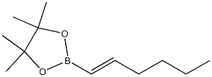 (E)-1-Hexenylboronic acid 2,3-dimethylbutane-2,3-diyl ester Struktur