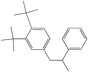 1-(3,4-Di-tert-butylphenyl)-2-phenylpropane Struktur