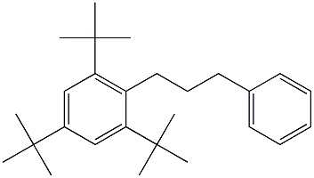 1-(2,4,6-Tri-tert-butylphenyl)-3-phenylpropane Struktur