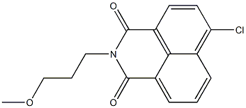 4-Chloro-N-(3-methoxypropyl)-1,8-naphthalenedicarboximide Struktur