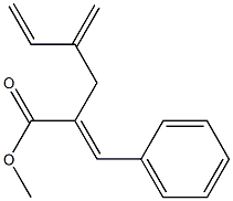 2-Benzylidene-4-methylene-5-hexenoic acid methyl ester Struktur