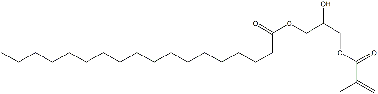 1,2,3-Propanetriol 1-methacrylate 3-stearate Struktur