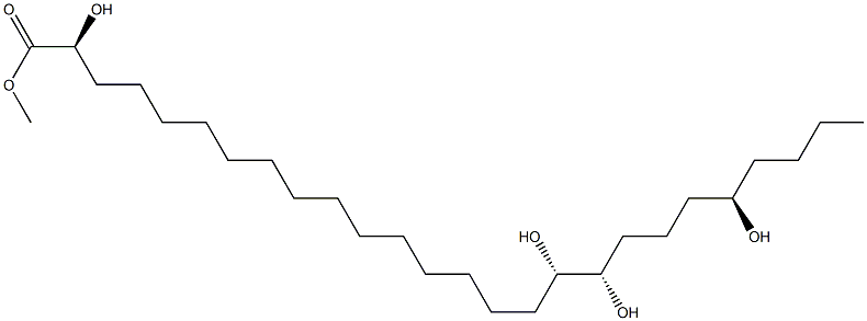 (2S,17S,18S,22R)-2,17,18,22-Tetrahydroxyhexacosanoic acid methyl ester Struktur