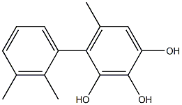 4-(2,3-Dimethylphenyl)-5-methylbenzene-1,2,3-triol Struktur