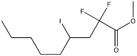 2,2-Difluoro-4-iodononanoic acid methyl ester Struktur