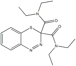 N,N,N',N'-Tetraethyl-3H-4,1,2-benzothiadiazine-3,3-dicarboxamide Struktur