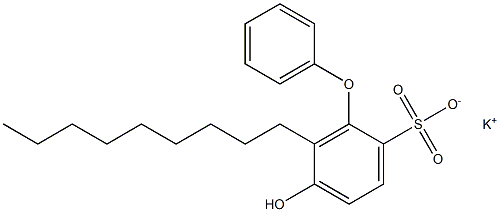 5-Hydroxy-6-nonyl[oxybisbenzene]-2-sulfonic acid potassium salt Struktur