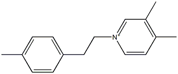 3,4-Dimethyl-1-(2-p-tolylethyl)pyridinium Struktur