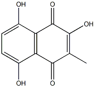 2,5,8-Trihydroxy-3-methyl-1,4-naphthoquinone Struktur