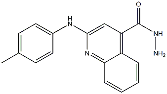 2-(4-Methylphenylamino)quinoline-4-carbohydrazide Struktur