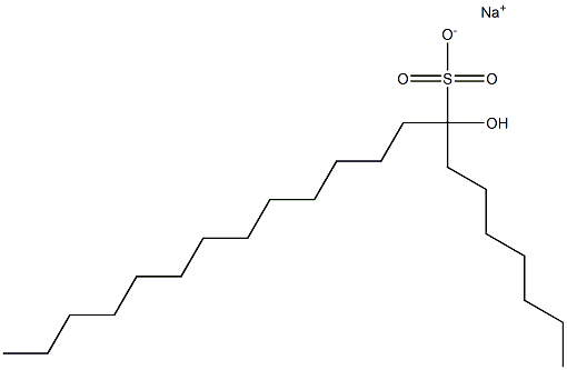 8-Hydroxyhenicosane-8-sulfonic acid sodium salt Struktur