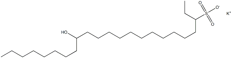 15-Hydroxytricosane-3-sulfonic acid potassium salt Struktur