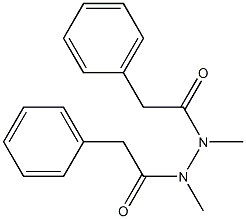 N,N'-Dimethyl-N'-(2-phenylacetyl)-2-phenylacetic acid hydrazide Struktur