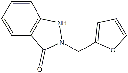 2-[(2-Furanyl)methyl]-1H-indazol-3(2H)-one Struktur